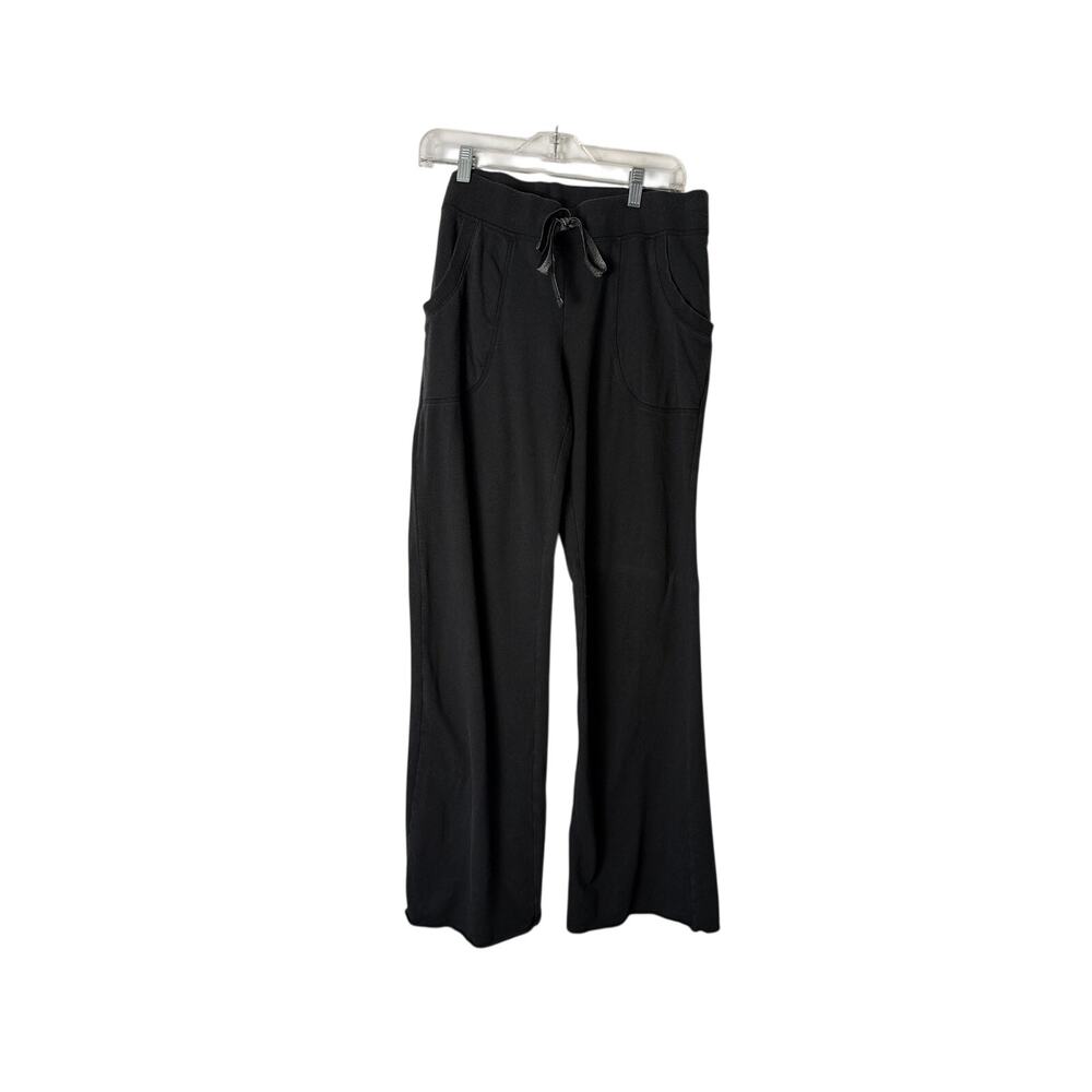 Victorias Secret Flare Leg Yoga Pants Black Elastic Waist Size L